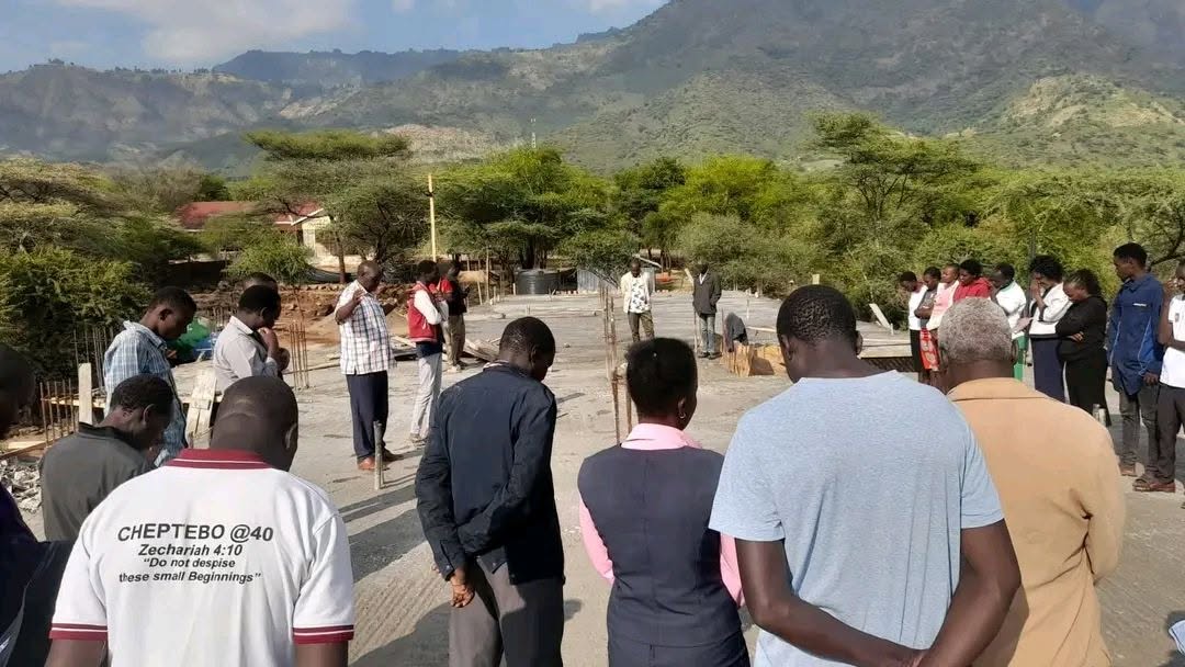 A.I.C. Cheptebo Gives Thanks to God for Completion of Hostel Upper Slab Works