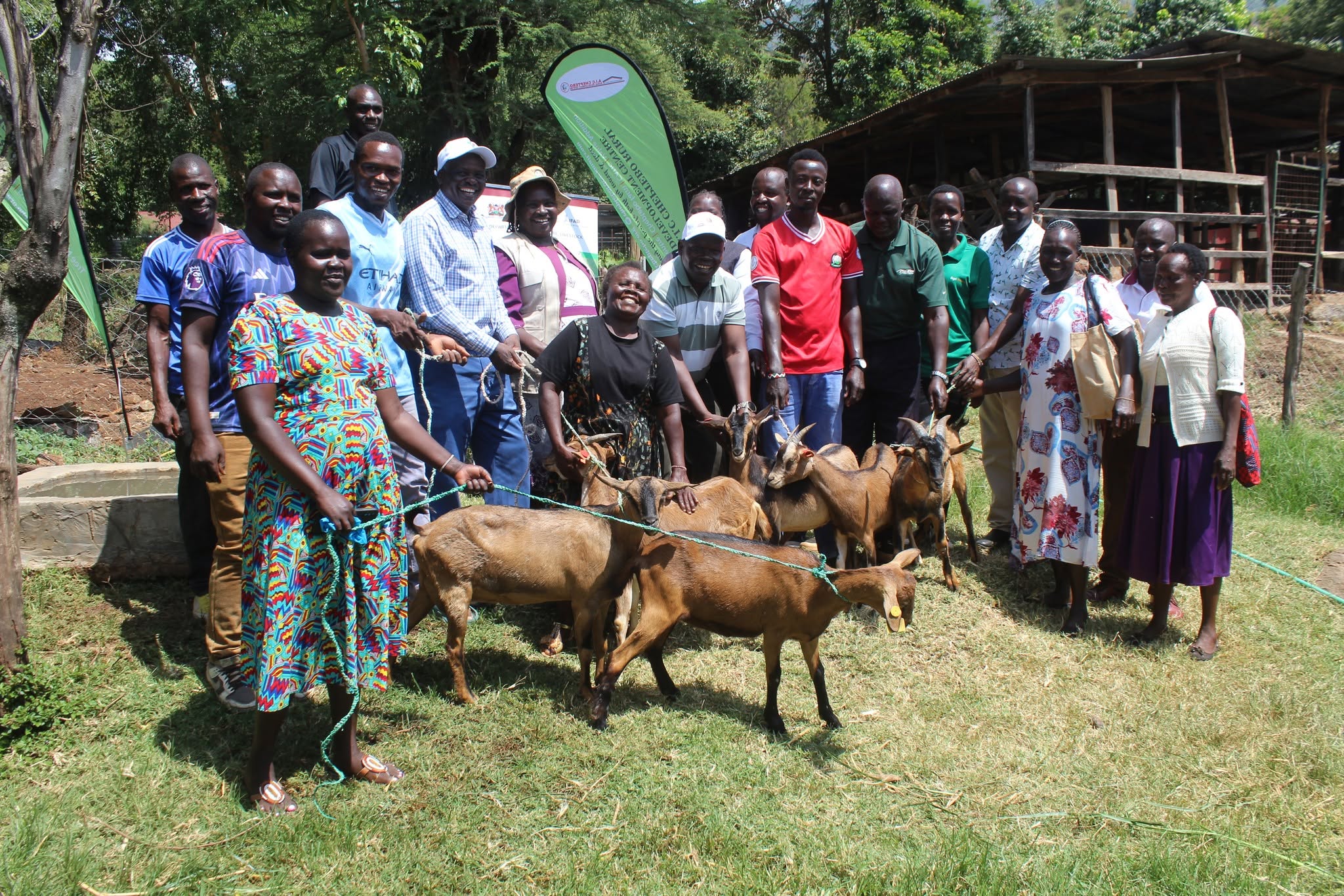 A.I.C. Cheptebo Hands Over Dairy Goats to Farmers in Tambach Ward